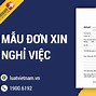 Cách Nói Xin Nghỉ Việc